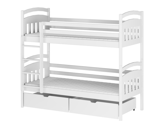 Dviaukštė vaikiška lova su stalčiais GABI 80x200 7 Dviaukštė vaikiška lova su stalčiais GABI 80x200 7