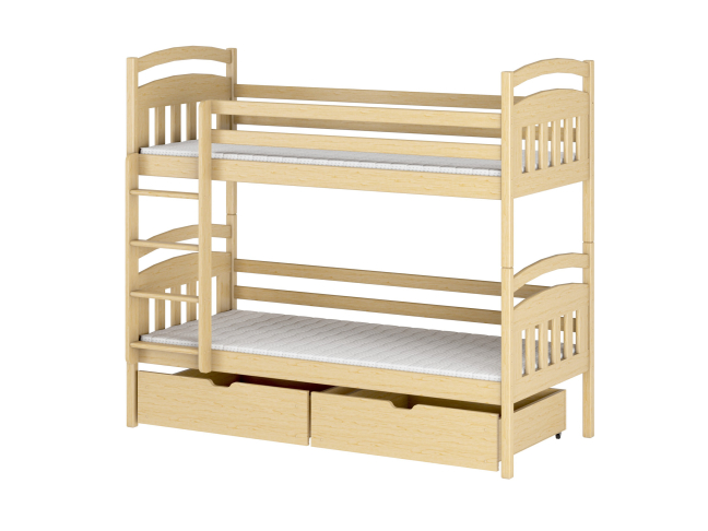 Dviaukštė vaikiška lova su stalčiais GABI 80x200 10 Dviaukštė vaikiška lova su stalčiais GABI 80x200 10