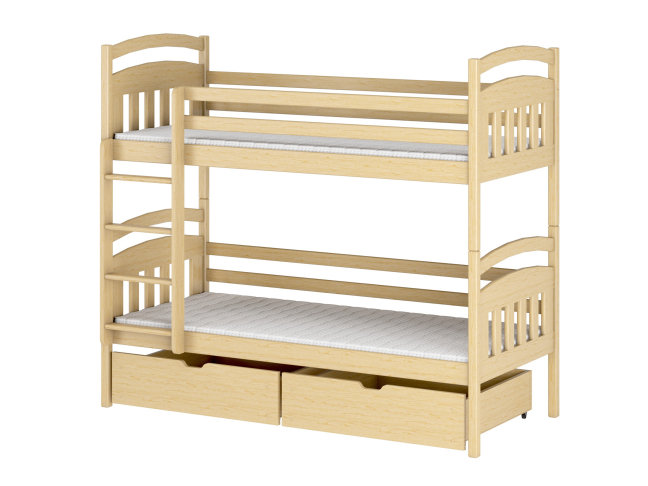 Dviaukštė vaikiška lova su stalčiais GABI 90x200 10 Dviaukštė vaikiška lova su stalčiais GABI 90x200 10