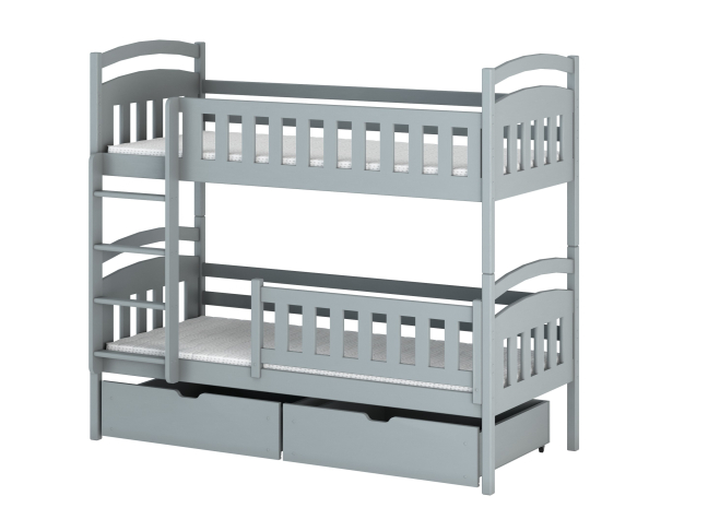 Dviaukštė vaikiška lova su stalčiais IGNAS 80x160 18