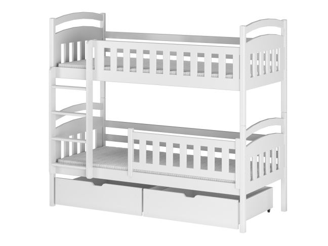 Dviaukštė vaikiška lova su stalčiais IGNAS 80x200 15