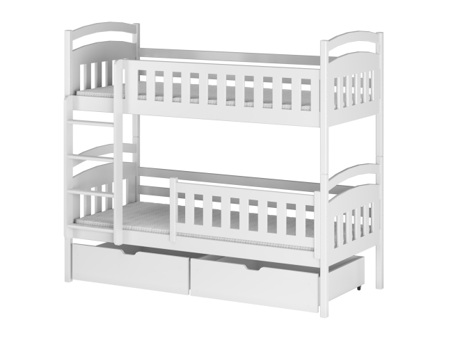 Dviaukštė vaikiška lova su stalčiais IGNAS 90x200 13 Dviaukštė vaikiška lova su stalčiais IGNAS 90x200 13