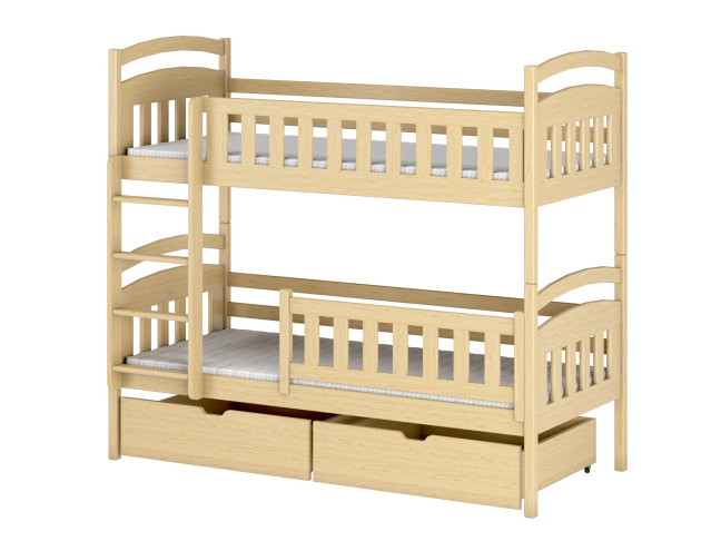 Dviaukštė vaikiška lova su stalčiais IGNAS 90x200 16 Dviaukštė vaikiška lova su stalčiais IGNAS 90x200 16
