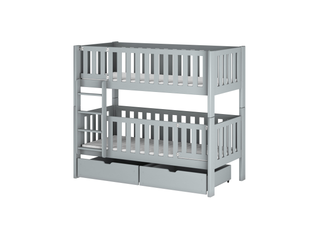 Dviaukštė vaikiška lova su stalčiais KSAWERY 80x180 18 Dviaukštė vaikiška lova su stalčiais KSAWERY 80x180 18