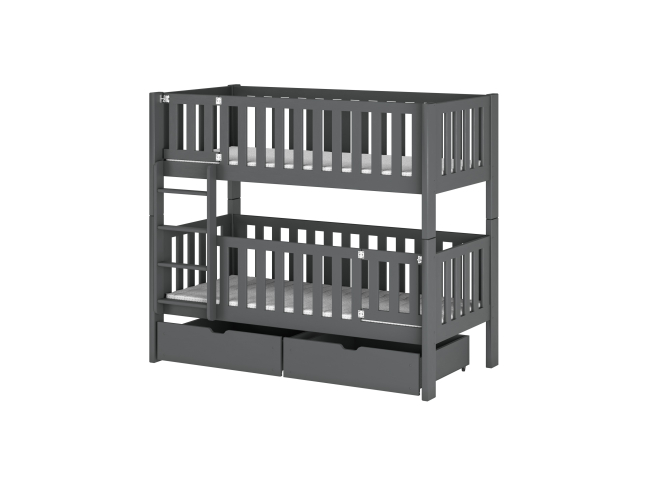 Dviaukštė vaikiška lova su stalčiais KSAWERY 80x180 17