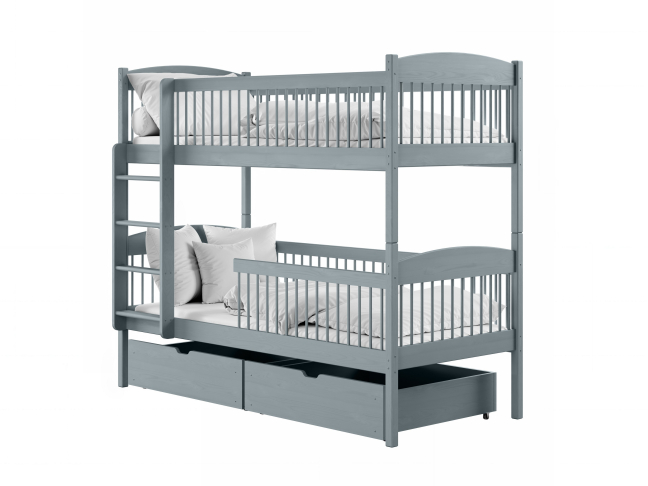 Dviaukštė vaikiška lova su stalčiais LUNA 80x180 6