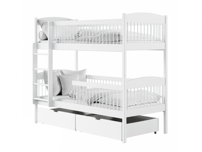 Dviaukštė vaikiška lova su stalčiais LUNA 90x200 4 Dviaukštė vaikiška lova su stalčiais LUNA 90x200 4