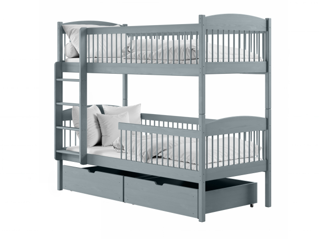 Dviaukštė vaikiška lova su stalčiais LUNA 90x200 6 Dviaukštė vaikiška lova su stalčiais LUNA 90x200 6