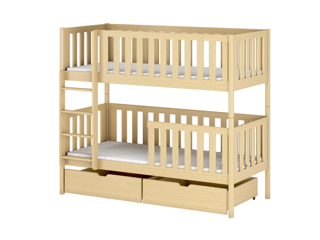 Dviaukštė vaikiška lova su stalčiais MICHALINA 80x160 8 Dviaukštė vaikiška lova su stalčiais MICHALINA 80x160 8