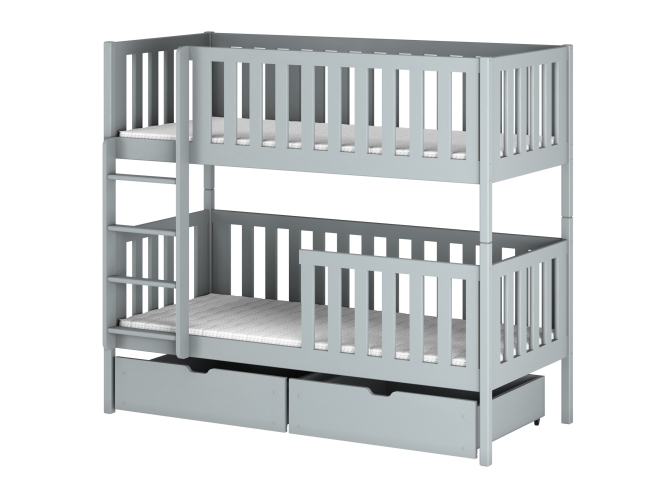 Dviaukštė vaikiška lova su stalčiais MICHALINA 80x180 7 Dviaukštė vaikiška lova su stalčiais MICHALINA 80x180 7