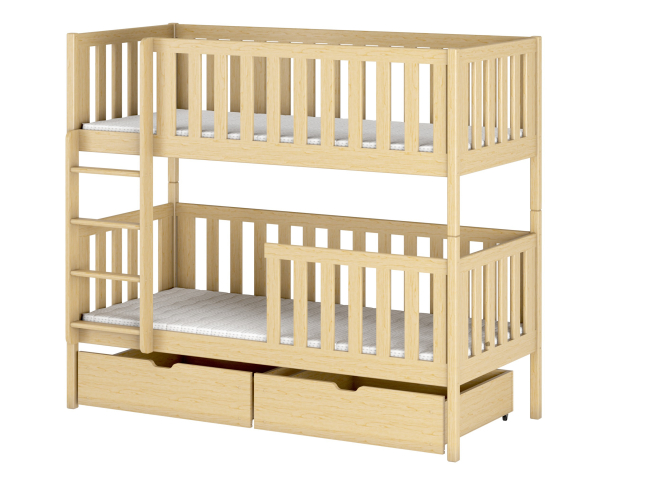 Dviaukštė vaikiška lova su stalčiais MICHALINA 80x200 8