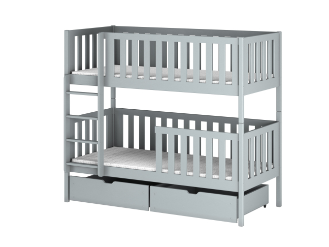 Dviaukštė vaikiška lova su stalčiais MICHALINA 90x200 7