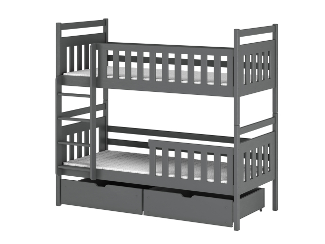 Dviaukštė vaikiška lova su stalčiais MONIKA 80x180 13