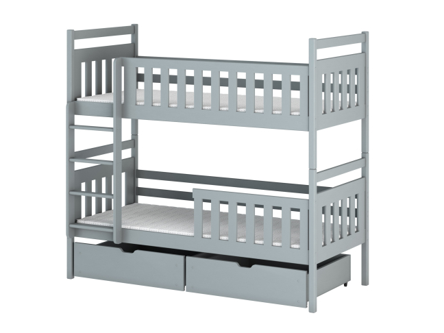 Dviaukštė vaikiška lova su stalčiais MONIKA 80x200 14 Dviaukštė vaikiška lova su stalčiais MONIKA 80x200 14