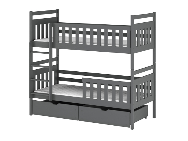 Dviaukštė vaikiška lova su stalčiais MONIKA 90x190 13 Dviaukštė vaikiška lova su stalčiais MONIKA 90x190 13