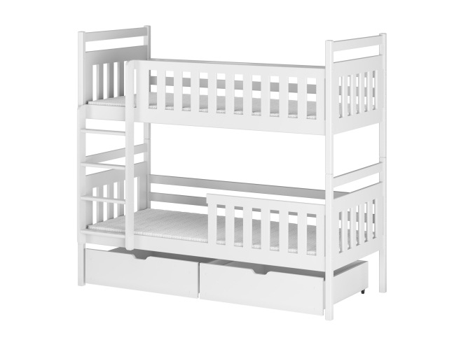 Dviaukštė vaikiška lova su stalčiais MONIKA 90x200 12 Dviaukštė vaikiška lova su stalčiais MONIKA 90x200 12