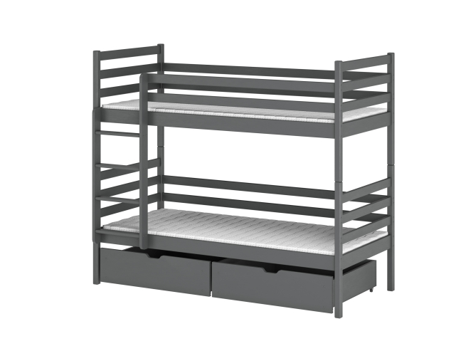 Dviaukštė vaikiška lova su stalčiais NEMO 80x180 12