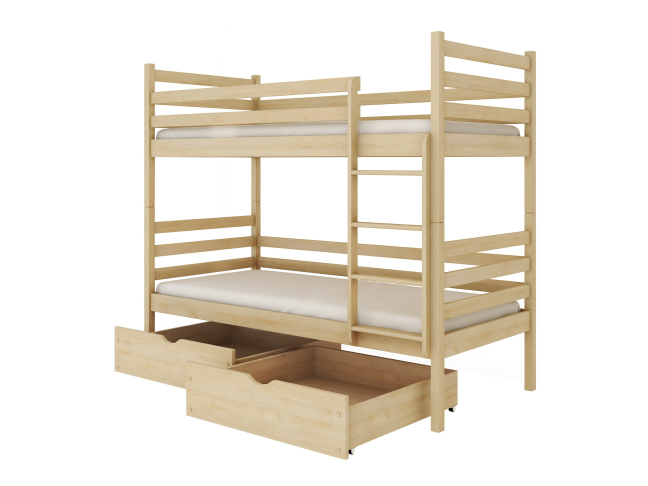 Dviaukštė vaikiška lova su stalčiais NEMO 80x180 14