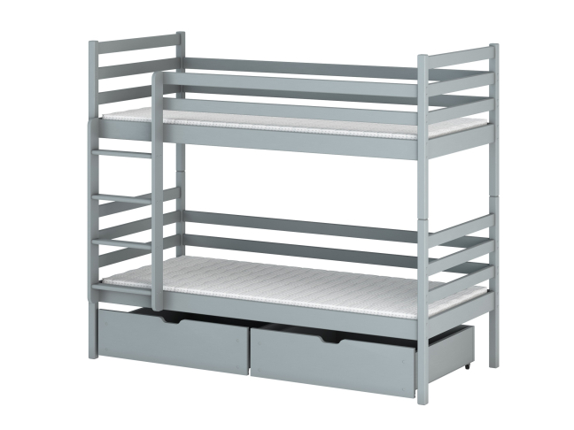 Dviaukštė vaikiška lova su stalčiais NEMO 80x200 10 Dviaukštė vaikiška lova su stalčiais NEMO 80x200 10