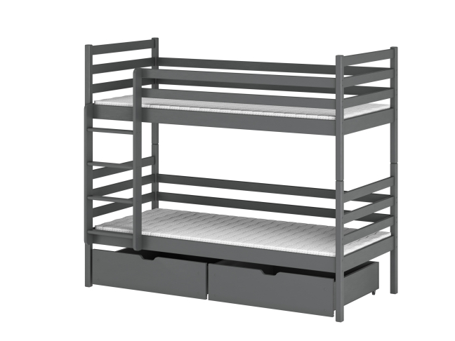 Dviaukštė vaikiška lova su stalčiais NEMO 80x200 9