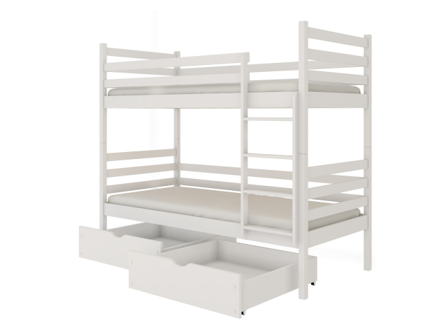 Dviaukštė vaikiška lova su stalčiais NEMO 90x200 9 Dviaukštė vaikiška lova su stalčiais NEMO 90x200 9