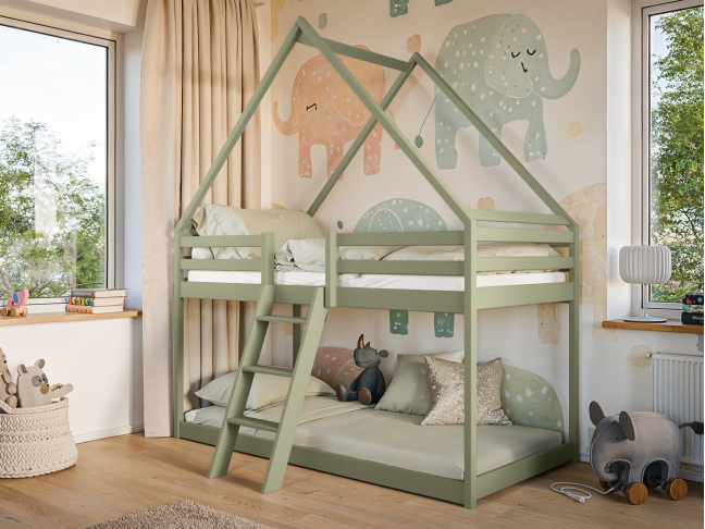 Dviaukštė vaikiška lova SWEET 90x200 8 Dviaukštė vaikiška lova SWEET 90x200 8