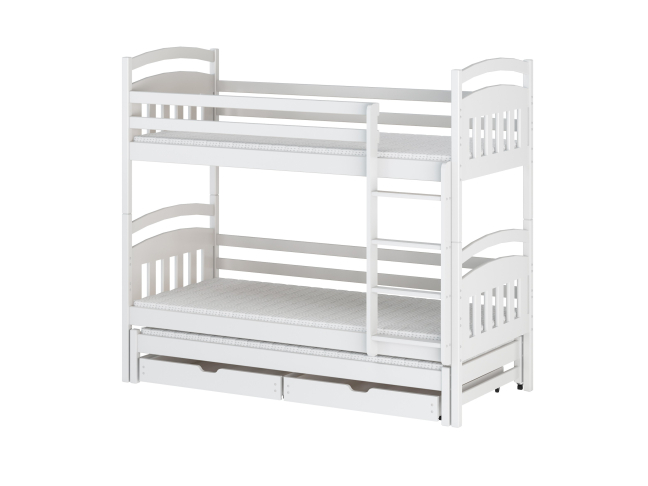 Trivietė vaikiška lova su stalčiais ALAN 80x160 8 Trivietė vaikiška lova su stalčiais ALAN 80x160 8