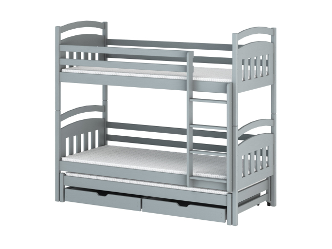 Trivietė vaikiška lova su stalčiais ALAN 90x200 9 Trivietė vaikiška lova su stalčiais ALAN 90x200 9