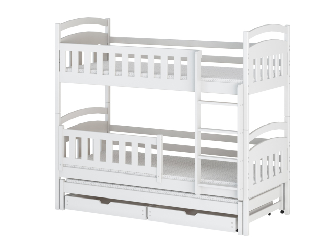 Trivietė vaikiška lova su stalčiais BLANKA 80x160 13 Trivietė vaikiška lova su stalčiais BLANKA 80x160 13