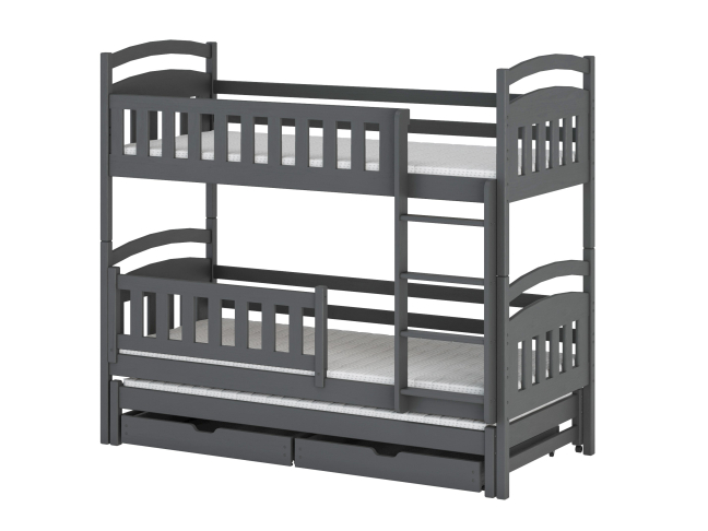 Trivietė vaikiška lova su stalčiais BLANKA 80x160 14