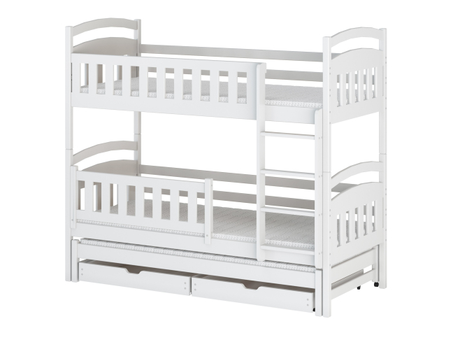 Trivietė vaikiška lova su stalčiais BLANKA 80x180 12 Trivietė vaikiška lova su stalčiais BLANKA 80x180 12