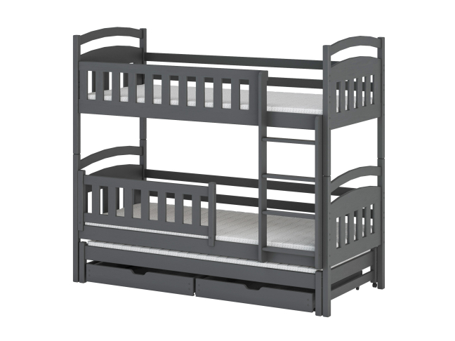 Trivietė vaikiška lova su stalčiais BLANKA 80x200 13