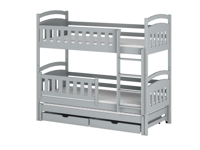 Trivietė vaikiška lova su stalčiais BLANKA 90x190 14