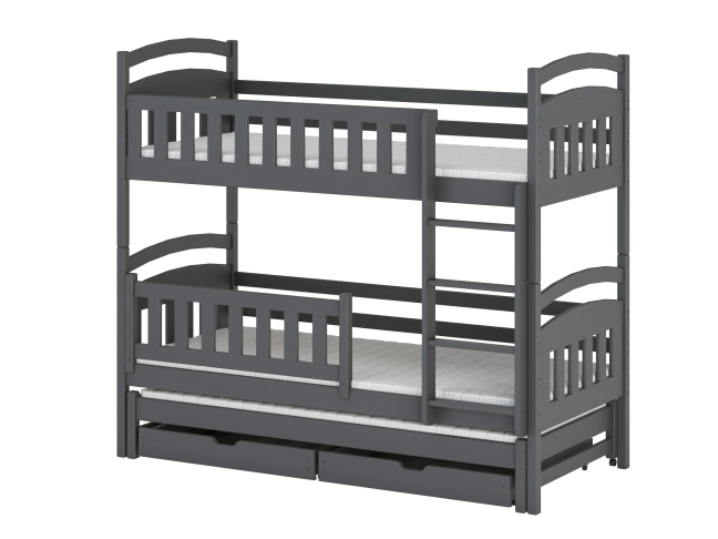 Trivietė vaikiška lova su stalčiais BLANKA 90x190 13 Trivietė vaikiška lova su stalčiais BLANKA 90x190 13