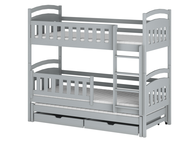 Trivietė vaikiška lova su stalčiais BLANKA 90x200 14 Trivietė vaikiška lova su stalčiais BLANKA 90x200 14