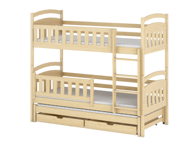 Trivietė vaikiška lova su stalčiais BLANKA 90x200 15