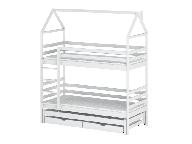 Trivietė vaikiška lova su stalčiais DALIA 80x160 8