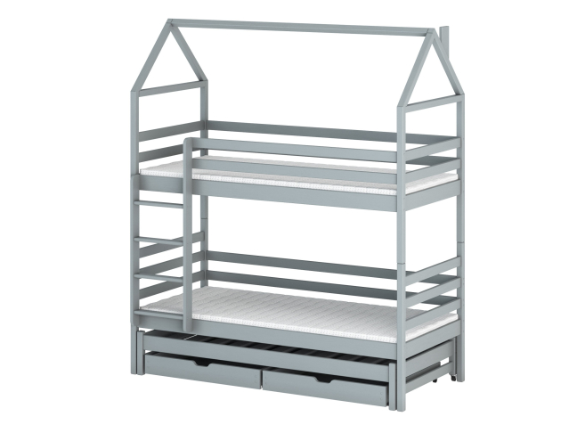 Trivietė vaikiška lova su stalčiais DALIA 80x200 10 Trivietė vaikiška lova su stalčiais DALIA 80x200 10