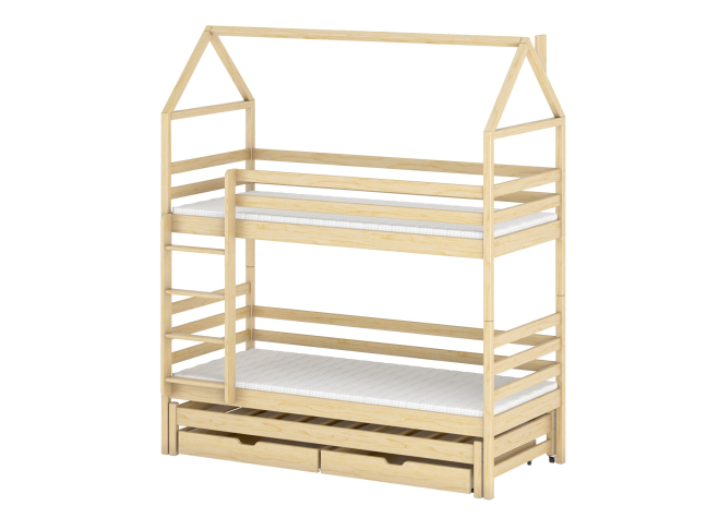 Trivietė vaikiška lova su stalčiais DALIA 80x200 11 Trivietė vaikiška lova su stalčiais DALIA 80x200 11