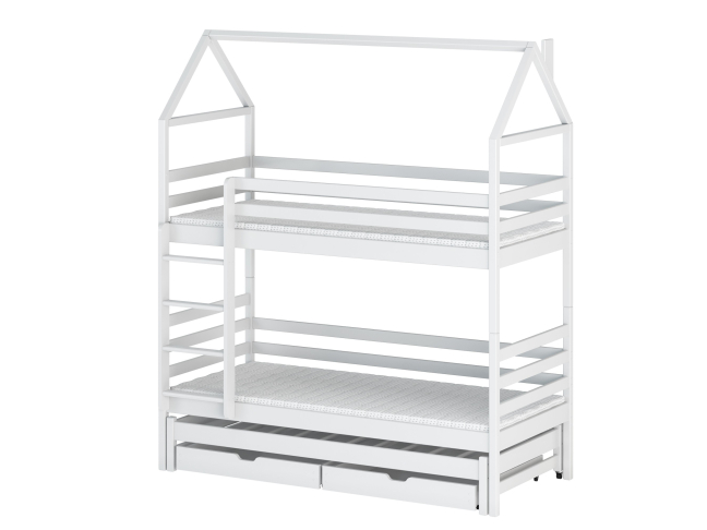 Trivietė vaikiška lova su stalčiais DALIA 90x190 8 Trivietė vaikiška lova su stalčiais DALIA 90x190 8