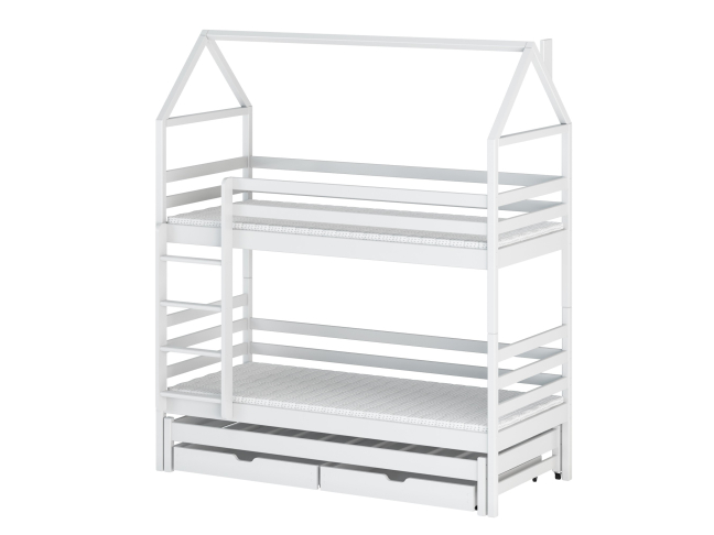 Trivietė vaikiška lova su stalčiais DALIA 90x200 8