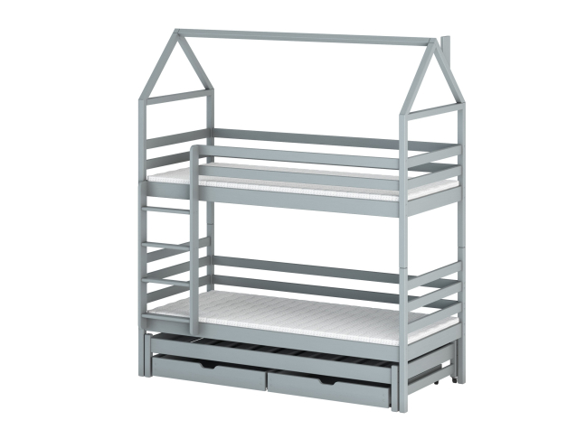 Trivietė vaikiška lova su stalčiais DALIA 90x200 10 Trivietė vaikiška lova su stalčiais DALIA 90x200 10