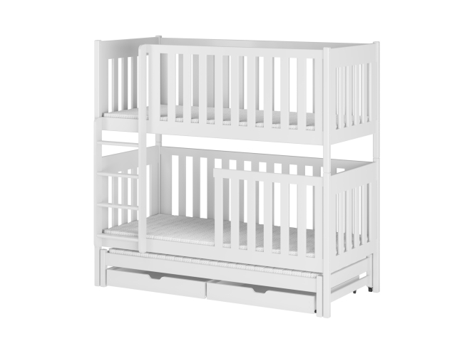 Trivietė vaikiška lova su stalčiais EMILKA 80x200 8 Trivietė vaikiška lova su stalčiais EMILKA 80x200 8