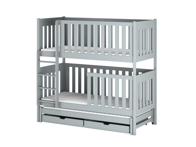 Trivietė vaikiška lova su stalčiais EMILKA 80x200 10 Trivietė vaikiška lova su stalčiais EMILKA 80x200 10