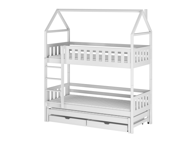 Trivietė vaikiška lova su stalčiais IGA 90x190 8