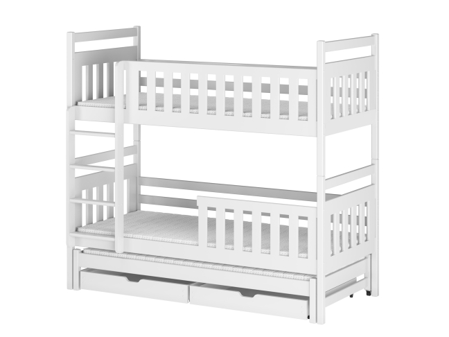 Trivietė vaikiška lova su stalčiais KLARA 80x180 9