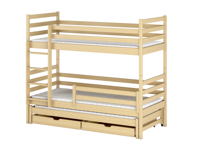 Trivietė vaikiška lova su stalčiais LUK 80x160 12