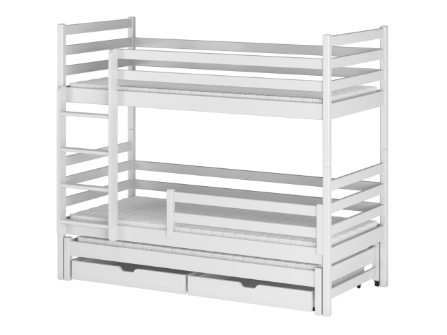 Trivietė vaikiška lova su stalčiais LUK 90x190 9 Trivietė vaikiška lova su stalčiais LUK 90x190 9