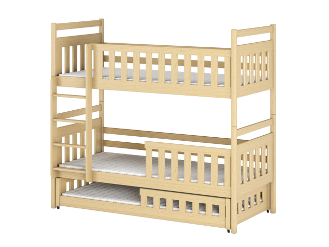 Trivietė vaikiška lova OLIWIA 80x160 12 Trivietė vaikiška lova OLIWIA 80x160 12