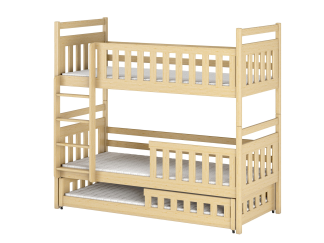 Trivietė vaikiška lova OLIWIA 80x180 12 Trivietė vaikiška lova OLIWIA 80x180 12